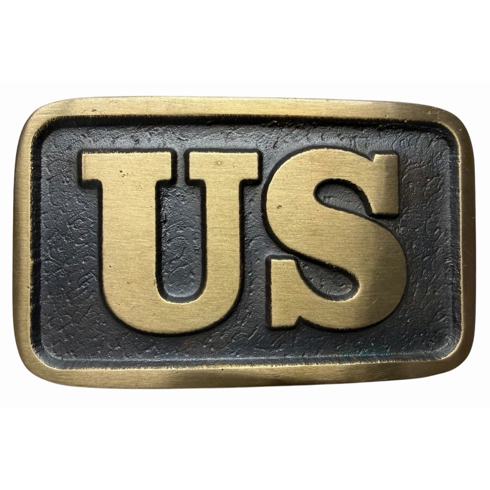 Vintage American International Sales Solid Bronze US Belt‎ Buckle 2001